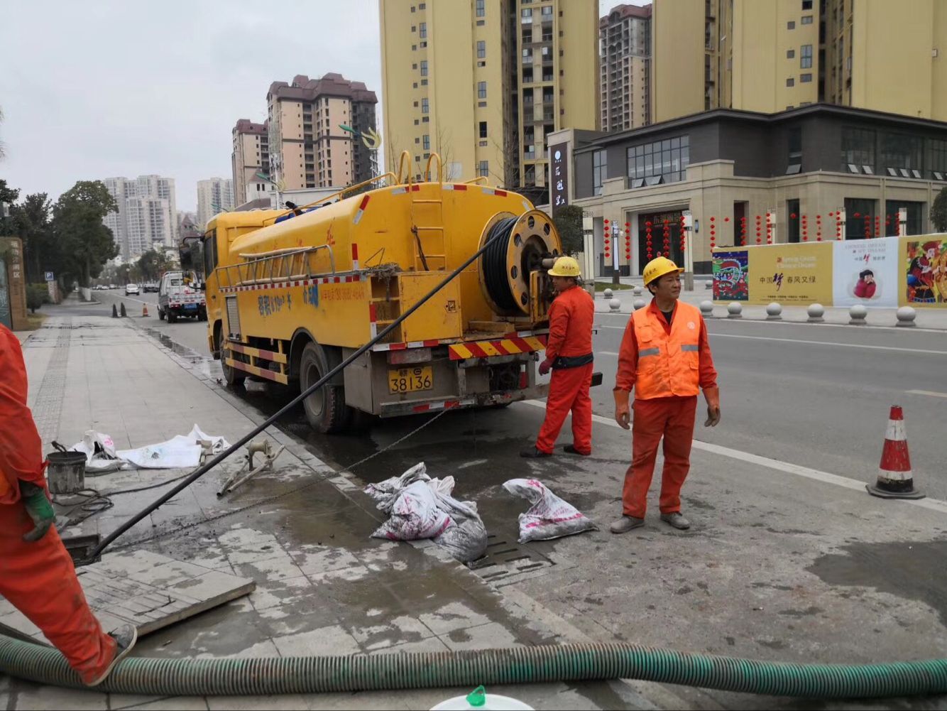 河南排污管道清淤-管道清洗